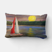 ギャリー・ポーリングによるサンセットセイル ランバークッション (裏面)