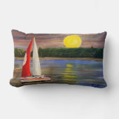 ギャリー・ポーリングによるサンセットセイル ランバークッション (正面)