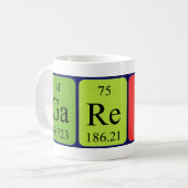 ギャレット定期テーブル名mag コーヒーマグカップ (正面左)