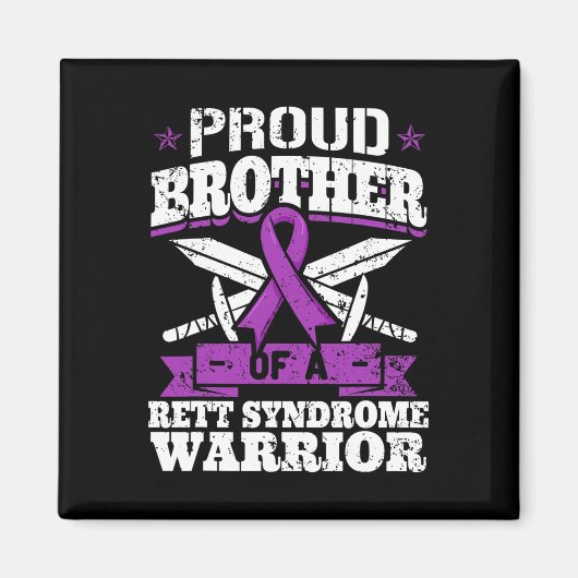 ギャレット症候群のブラザーウォリアー認識度B マグネット (正面)