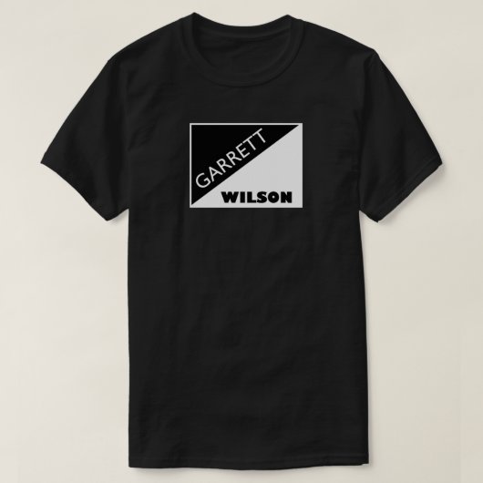 ギャレット・ウィルソン ブラック&ホワイト Tシャツ (デザイン正面)