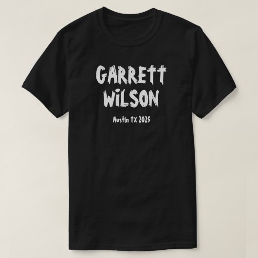 ギャレット・ウィルソン ブラック Tシャツ (デザイン正面)