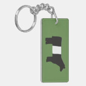 ギャロウェーのベルトを付けられたキーホルダー キーホルダー (正面左)