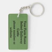 ギャロウェーのベルトを付けられたキーホルダー キーホルダー (裏面)