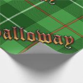 ギャロウェー地区のタータンチェック ラッピングペーパー (角)