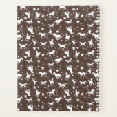 ギャロッピンウマ科のグ馬の馬の紋様茶色 プランナー手帳 (裏面)