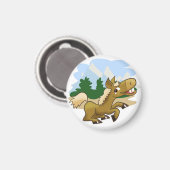 ギャロッピングの漫画の馬 マグネット (正面/裏面)