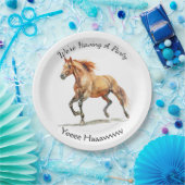 ギャロッピングパーソナライズされた馬 ペーパープレート (パーティー)
