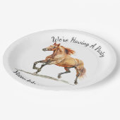 ギャロッピングパーソナライズされた馬 ペーパープレート (アングル)