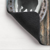 ギャロッピングホースカウボーイブーツホースシューサンフラワーズ マウスパッド (コーナー)