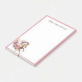 ギャロッピング馬とフローラリース ポストイット (アングル)