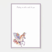 ギャロッピング馬とフローラリース ポストイット (正面)