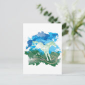 ギャロッピング馬のデザイン ポストカード (スタンド正面)