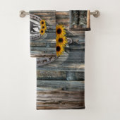 ギャロッピング馬カウボーイブーツホースシューズヒマワリ バスタオルセット (インサイチュ)