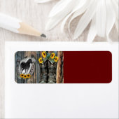 ギャロッピング馬カウボーイブーツホースシューズヒマワリ ラベル (インサイチュ)