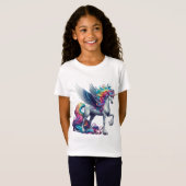 ギャロッピング・レインボーユニコーン Tシャツ (正面フル)