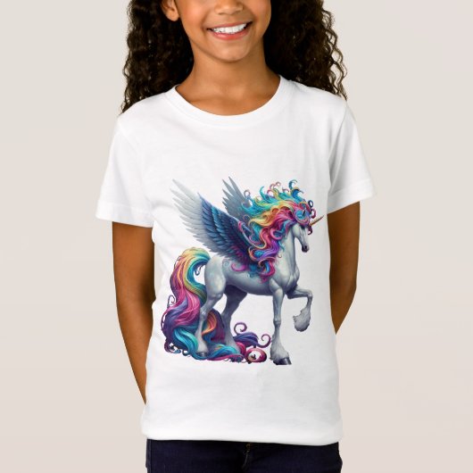 ギャロッピング・レインボーユニコーン Tシャツ (正面)