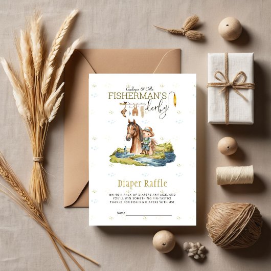 ギャロップスとギルズフィッシャーマンズダービーおむつラッフル エンクロージャーカード