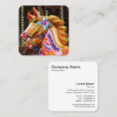 ギャロパーズ02 (フェアグラウンド馬) スクエア名刺 (正面/裏面)