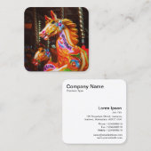 ギャロパーズ（フェアグラウンド馬） スクエア名刺 (正面/裏面)