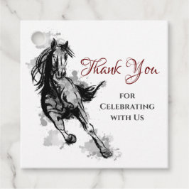 ギャロピパーソナライズされたング馬誕生日ありがとう フェイバータグ