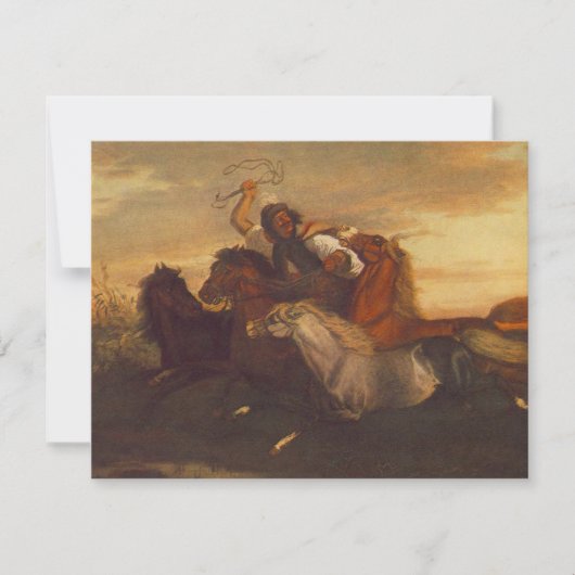 ギャロピンアウトロー（乗馬のカウボーイ） （馬） カード (正面)