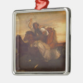 ギャロピンアウトロー（乗馬のカウボーイ） （馬） メタルオーナメント (左)