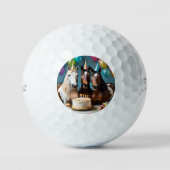 ギャロピンインおもしろい：馬の誕生祝い ゴルフボール (正面)