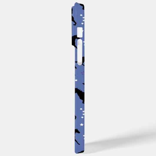 ギャロピングウマズエクエストリアン馬パターンモノグラム Case-Mate iPhoneケース (裏面 / 左)
