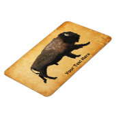 ギャロピンバイソンオンオールド紙 マグネット (左側)