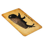 ギャロピンバイソンオンオールド紙 マグネット (右側)