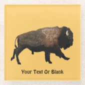 ギャロピンバイソン ガラスコースター (正面)