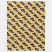 ギャロピンバイソン フリースブランケット (正面)