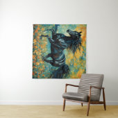 ギャロピンブラックスタリオンタペストリー タペストリー (インサイチュ(横))