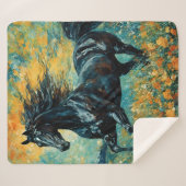 ギャロピンブラックスタリオン シェルパブランケット (正面(横))