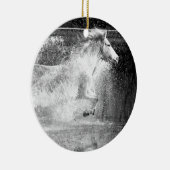 ギャロピンホワイトウォーター馬 セラミックオーナメント (右)