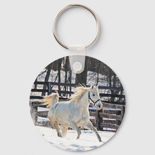 ギャロピンホワイトホース キーホルダー (正面)