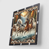 ギャロピンホースの滝 スクエア壁時計 (傾斜)