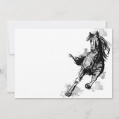 ギャロピンホーススケッチ誕生日パーティー 招待状 (裏面)