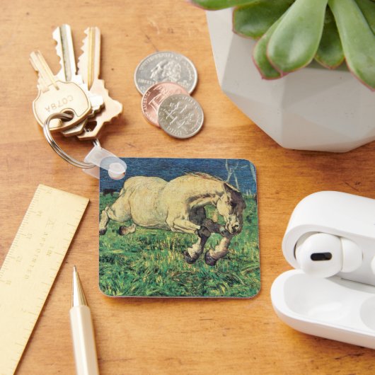 ギャロピンホースbyジョバンニ・セガンティニヴィンテージ・アート キーホルダー (デスク)