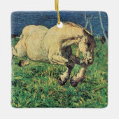 ギャロピンホースbyジョバンニ・セガンティニヴィンテージ・アート セラミックオーナメント (正面)