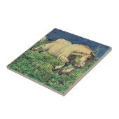 ギャロピンホースbyジョバンニ・セガンティニヴィンテージ・アート タイル (側面)