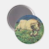 ギャロピンホースbyジョバンニ・セガンティニヴィンテージ・アート マグネット (正面/裏面)