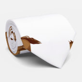 ギャロピンムスタンウマ茶色の水絵画色の ネクタイ (ロール)