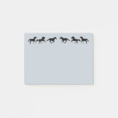 ギャロピンランニンググの馬の農場の動物グラフィックアート ポストイット (正面)