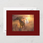 ギャロピンワイルドウマのはがき ポストカード (正面/裏面)