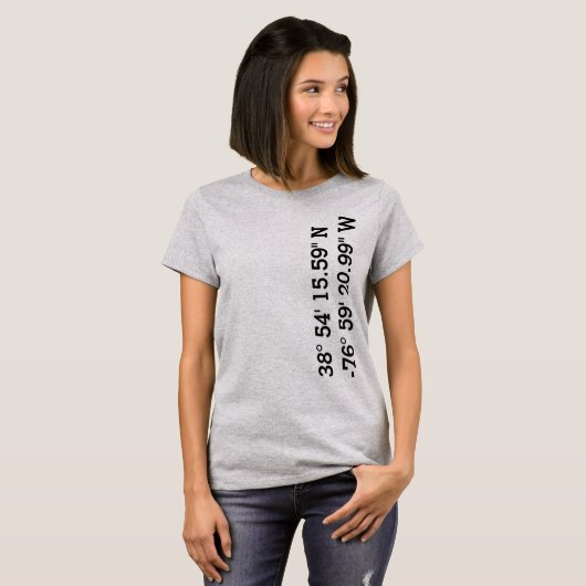 ギャローデット大学GPSはTシャツを調整します Tシャツ (正面フル)