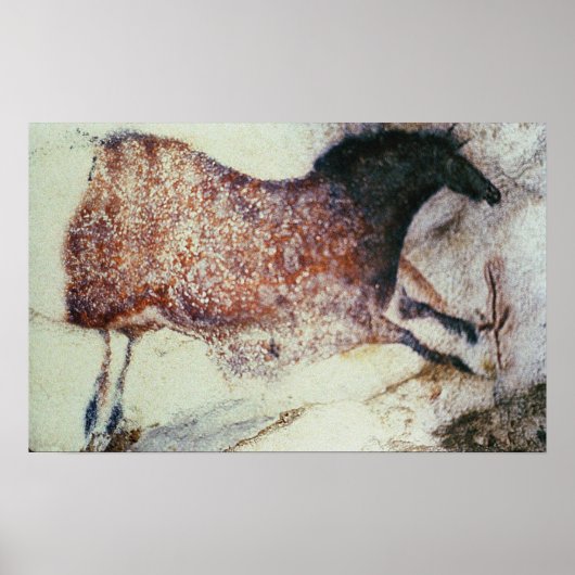 ギャロ絵画ピング馬のロック、紀元前17000年 ポスター (正面)