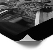 ギャングおもしろいキャットサグミーム通り愛猫 ポスター (角)