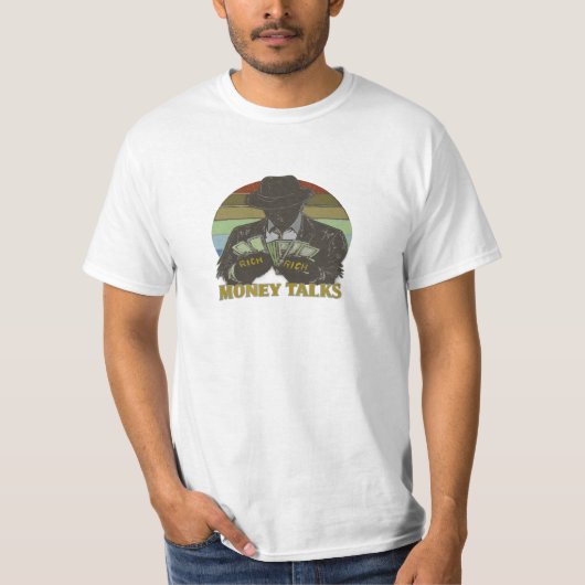 ギャングが金を数える Tシャツ (正面)